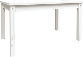vidaXL Măsuță de grădină, alb, 82,5x50,5x45 cm, lemn masiv de pin