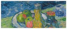 Tablou - Alexej von Jawlensky, Still Life with Bottles and Fruit, reproducere (120x50 cm)