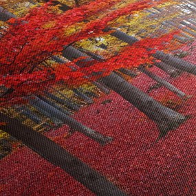 Tablou - Pădurea roșie (120x50 cm)