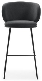Scaune de bar gri-închis 2 buc. (înălțime șezut 65 cm) Rush – Marckeric