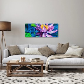Tablou - Nufăr pe apă (120x50 cm)