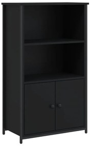 vidaXL Dulap înalt, negru, 62x32x103,5 cm, lemn compozit