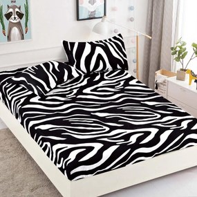 Lenjerie de pat 3 cu elastic 100% bumbac - a746 de la Onesleep