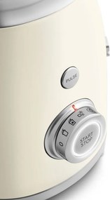 Blender Smeg BLF03CREU, 800 W, 1,5 l, 18 000 rpm, 4 programe, 4 viteze + Impusl, Otel inoxidabil, Crem