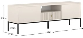 Măsuță TV MAGIRA, crem