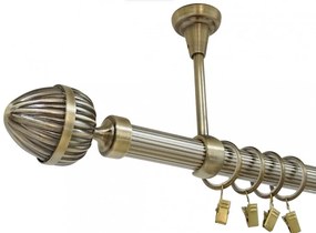 Galerie tavan simpla ODEON STRIAT /25 - aur antic (Alege marime: 120 cm)