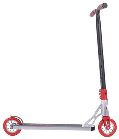 Trotineta Freestyle NOVOKIDS™ Rebel Stunter PRO, Maner 67 cm latime, Max 100 kg, Frana picior, Cadru si roti aluminiu, Diametru roata 120 mm, Rosu