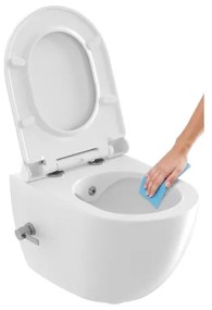 Ravak X01912 - Vas WC suspendat cu duză de bideu CHROME, ceramică, alb