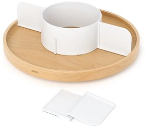 Organizator de baie în culoare naturală din lemn Bellwood – Umbra