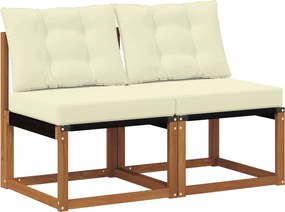 vidaXL 2 Bucată Canapea centrală pentru exterior