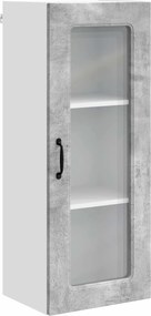 vidaXL Dulap de bucătărie Kalmar Gri din beton 40 x 31 x 100 cm