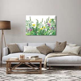 Tablou - Flori de pajiște pictate (90x60 cm)