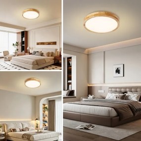 Brilagi - Corp de iluminat LED dimabil WOODLINE LED/48W/230V 3000-6000K stejar Ø 40 cm +DO