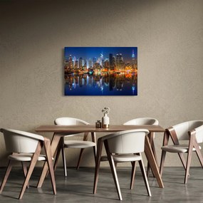 Tablou cu Manhattan noaptea (90x60 cm)