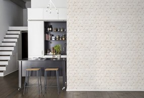 Tapet Birch Bark Braids, White, repetitiv, Rebel Walls