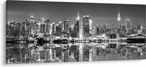 Tablou - New York, alb-negru (120x50 cm)
