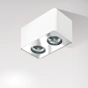 Spot aplicat tavan/plafon stil modern Nino 2 White/Chrom