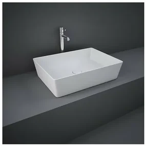 Lavoar pe blat Rak Feeling rectangular 50 cm alb mat