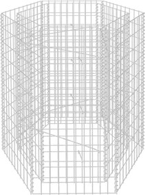 vidaXL Strat înălțat gabion hexagonal, 100 x 90 x 100 cm