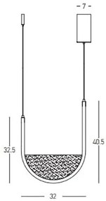 Lustra design modern LED DECO negru/ gri deschis