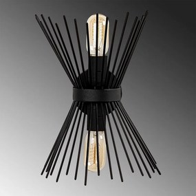 Aplica de Perete Kirpi - 3091, Soclu E27, Max. 40W, Culoare Negru