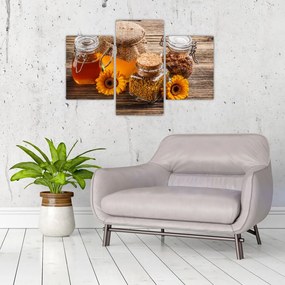 Tablou - Natura morta cu borcane de miere (90x60 cm)