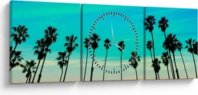 Tablou - California (cu ceas) (90x30 cm)