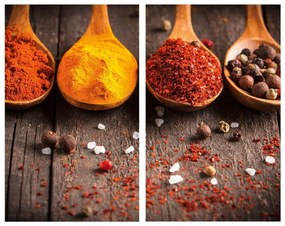 Protecții de aragaz 2 buc. din sticlă temperată 52x30 cm Curry – Allstar