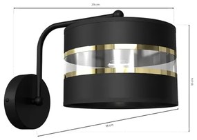 Corp de iluminat flexibil ULTIMO 1xE27/60W/230V negru