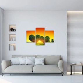 Tablou - Inima în coroanele copacilor (90x60 cm)