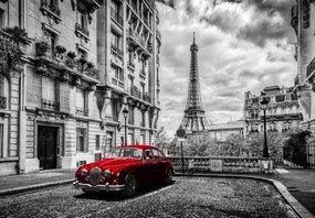 Fototapet - Pe o stradă în Paris (147x102 cm)