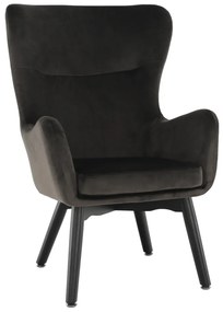 Fotoliu de design, catifea Velvet gri maroniu TAUPE, TENAL