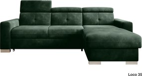 Colțar lemn masiv Extensibil Fiona 247x176cm Ladă Depozitare Personalizabil - Loco 04