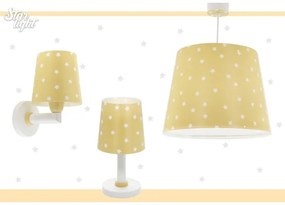 Lustră pentru copii STAR LIGHT 1xE27/60W/230V galbenă Dalber 82212A
