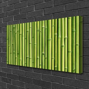 Tablou pe panza canvas Bamboo Canes Floral Verde