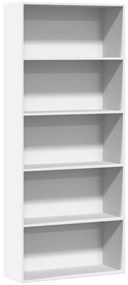 vidaXL Bibliotecă, alb, 80x30x189 cm, lemn prelucrat