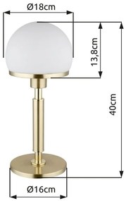 Veioza/Lampa de masa design modern HAKU alama/opal