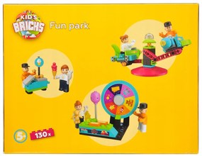 Set de constructie Kid's Brick PARC DE DISTRATII, 130 buc