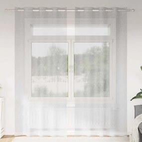 vidaXL Perdele cu perdele 2 pcs Gri deschis 140 x 225 cm Poliester