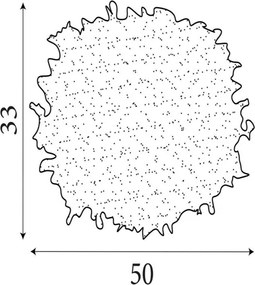 Searchlight 70393PI - Abajur KATE pentru candelabru, socluri E14/E27, Ø 50 cm, roz