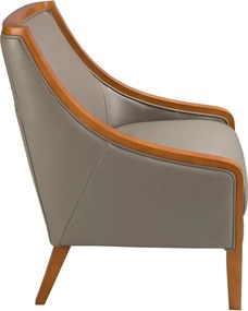 Fotoliu elegant design LUX Grey leather