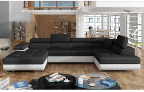Expedo Canapea extensibilă în formă de U CORGI, 345x90x202, sawana 14/soft 17, colţ dreapta