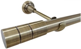 Galerie fara inele CYLINDRUI /25 - aur antic (Alege marime: 300 cm)