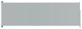Copertina laterala retractabila de terasa, gri, 200x600 cm Gri, 200 x 600 cm