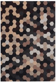Covor Puzzle Bedora, 120x170 cm, 100% lana, multicolor, finisat manual