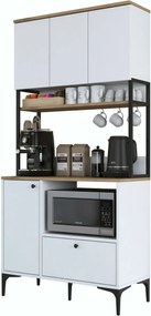 Dulap Jesy Walnut and White