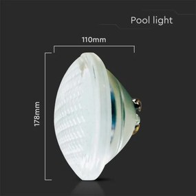 Bec LED pentru piscină LED/25W/12V IP68 6500K