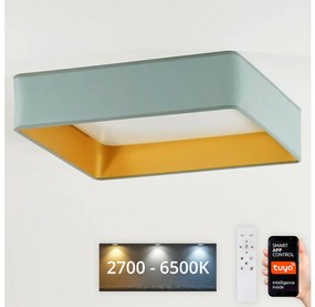 Brilagi-LED Corp de iluminat dimmabil VELVET SQUARE LED/36W/230V Wi-Fi Tuya+telecomandă mentă