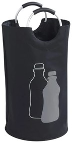 Coș pentru reciclare sticle Wenko, negru
