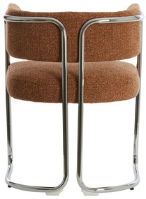 Scaun de sufragerie maro deschis cu cotiere tapițat Adante – Light &amp; Living